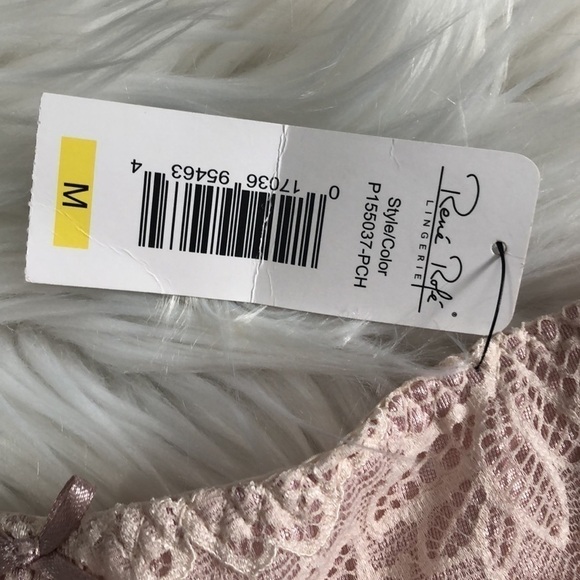 Rene Rofe light pink lace thong panties   NWT - Picture 4 of 6